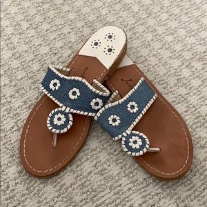 Jack Rogers (blue & white)